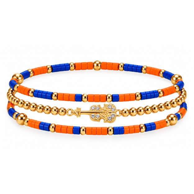 Violin Music Instrument Bracelet Stack
