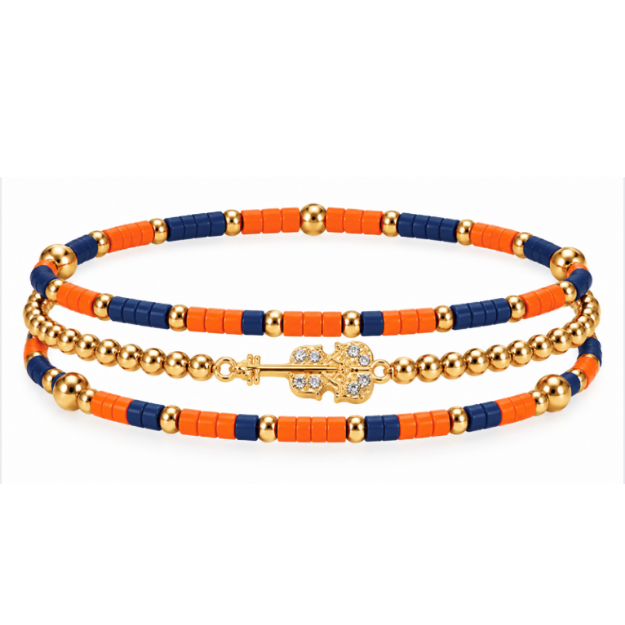 Violin Music Instrument Bracelet Stack