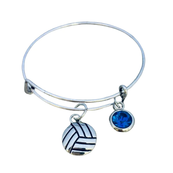 Volleyball Bangle Bracelet