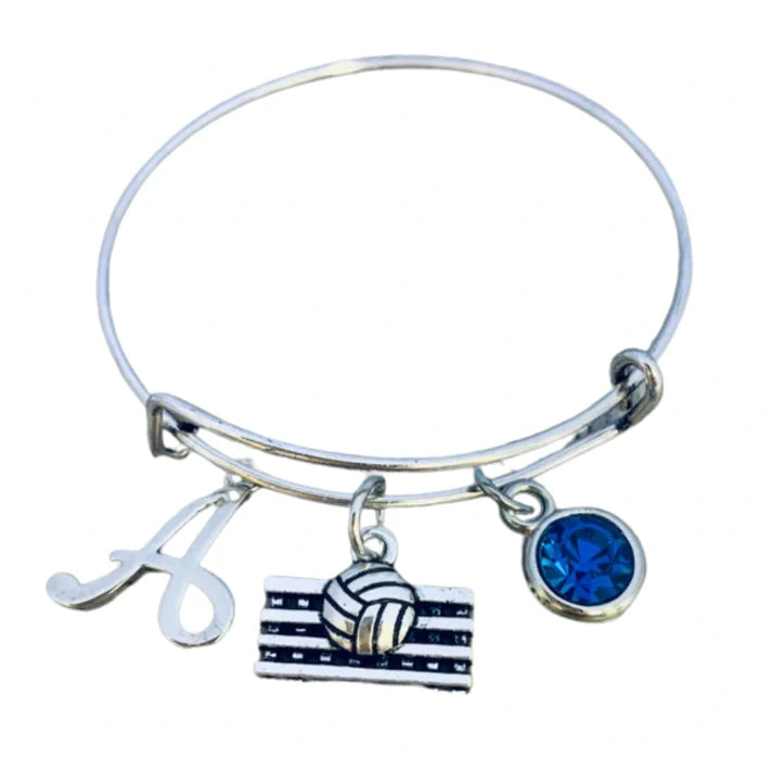 Volleyball Bangle Bracelet
