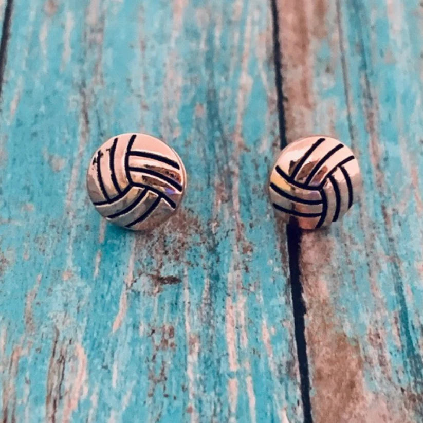 Volleyball Stud Earrings