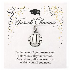 Volleyball Graduation Tassel Charm