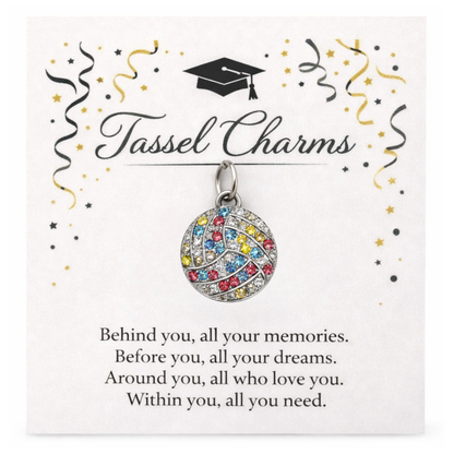 Volleyball Graduation Tassel Charm