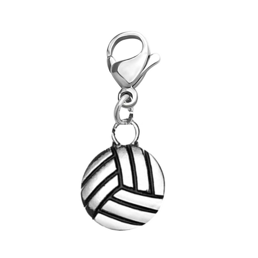 Volleyball Clip On Zipper Pull