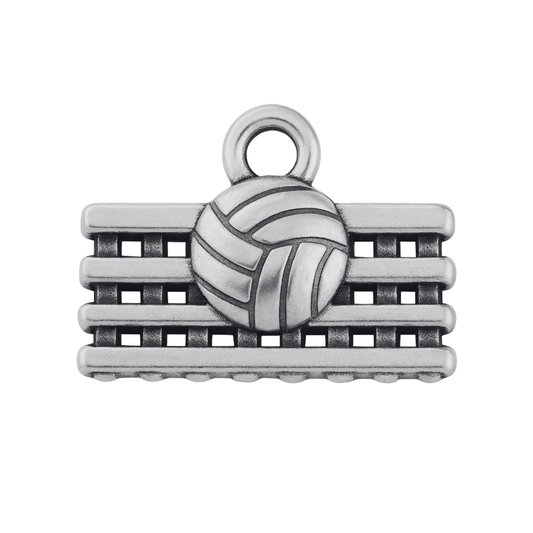 Volleyball Ball and Net Charm