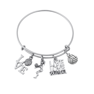 Volleyball Bangle Bracelet