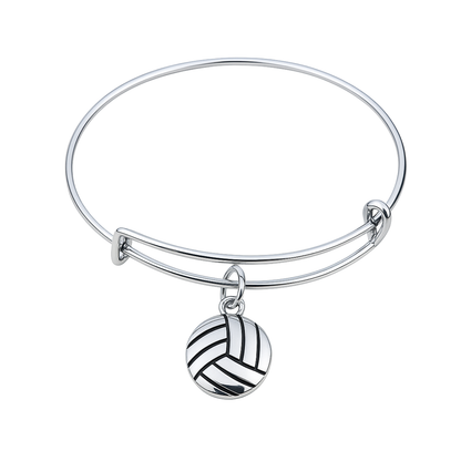 Volleyball Bangle Bracelet