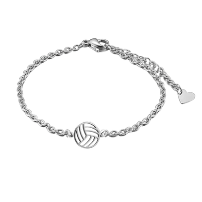 Volleyball Charm Chain Bracelet