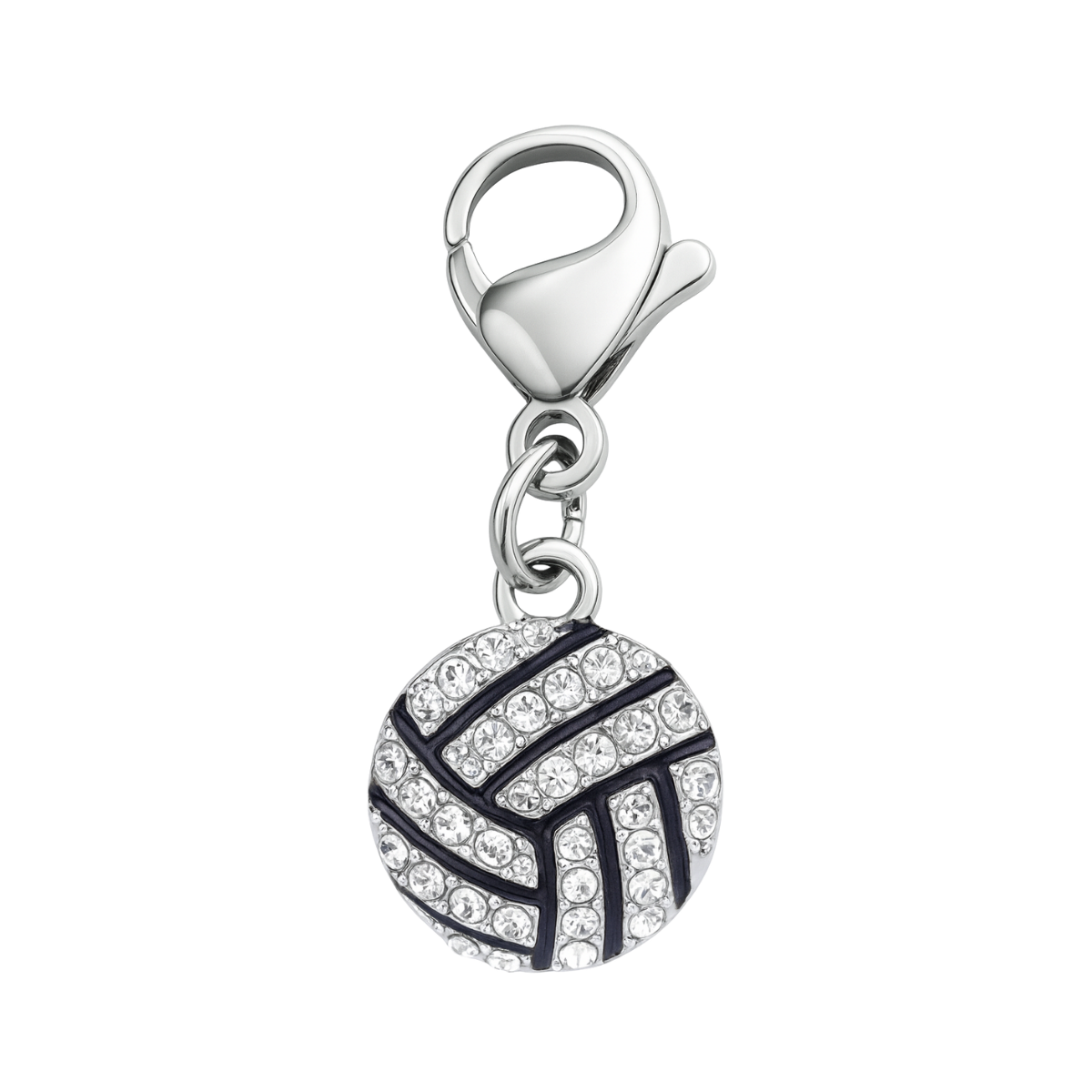 Volleyball Clip On Zipper Pull Charm