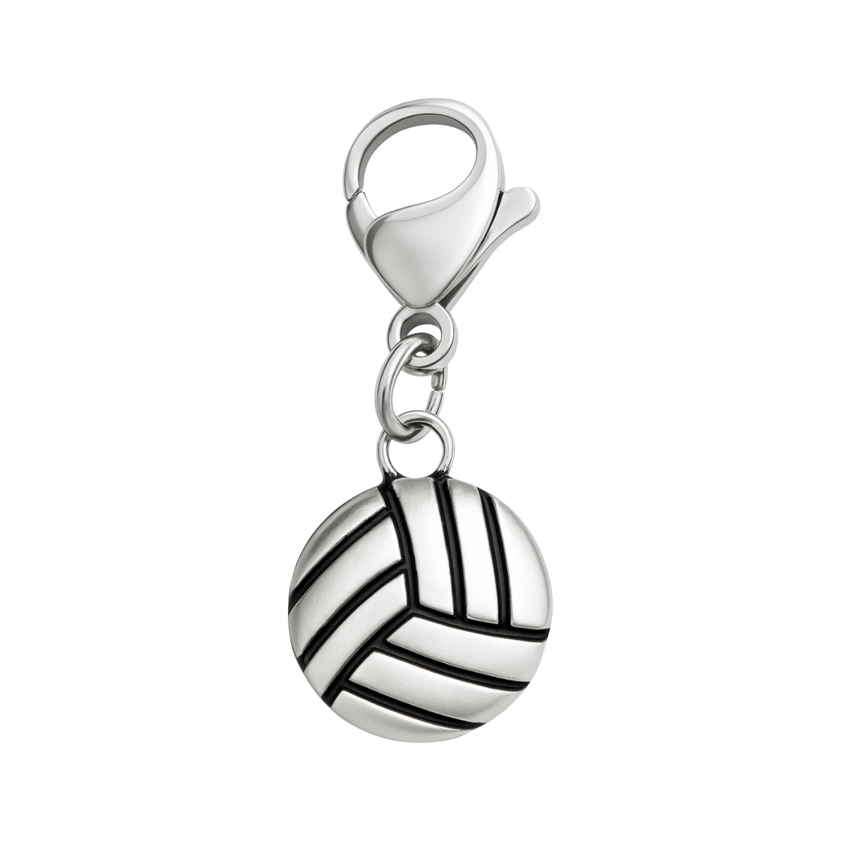 Volleyball Clip On Zipper Pull Charm