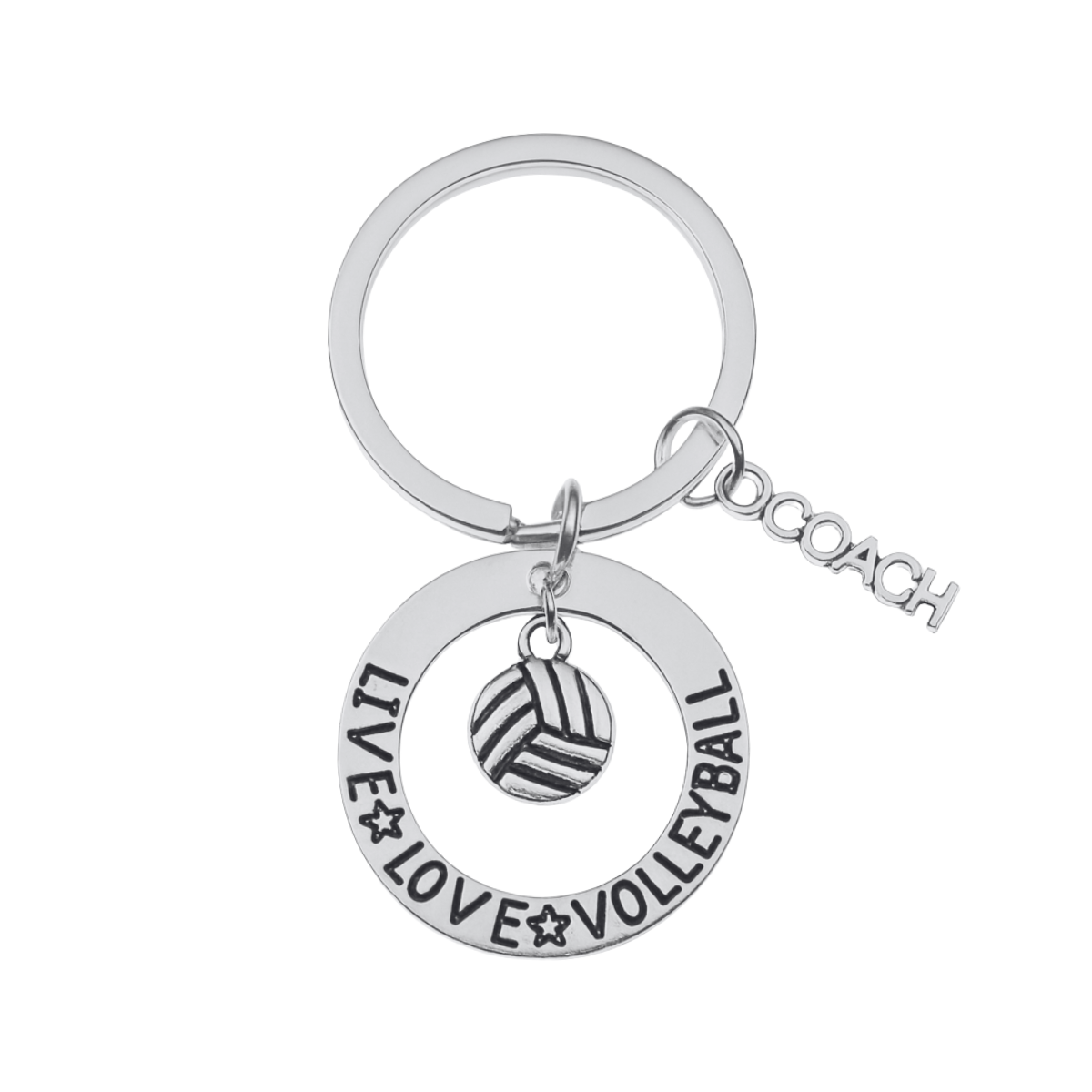 Volleyball Coach Keychain- Live Love Volleyball