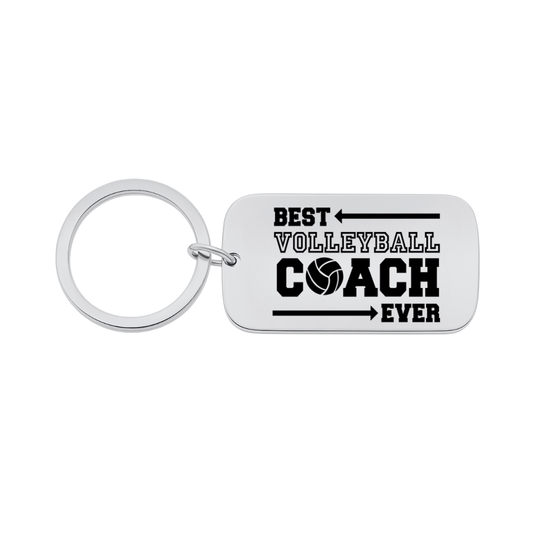 Volleyball Coach Keychain
