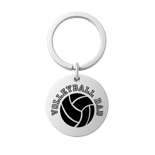 Volleyball Dad Keychain