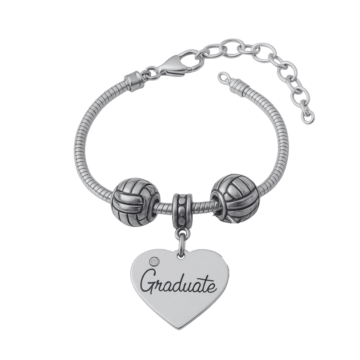 Volleyball Graduation Beaded Bracelet