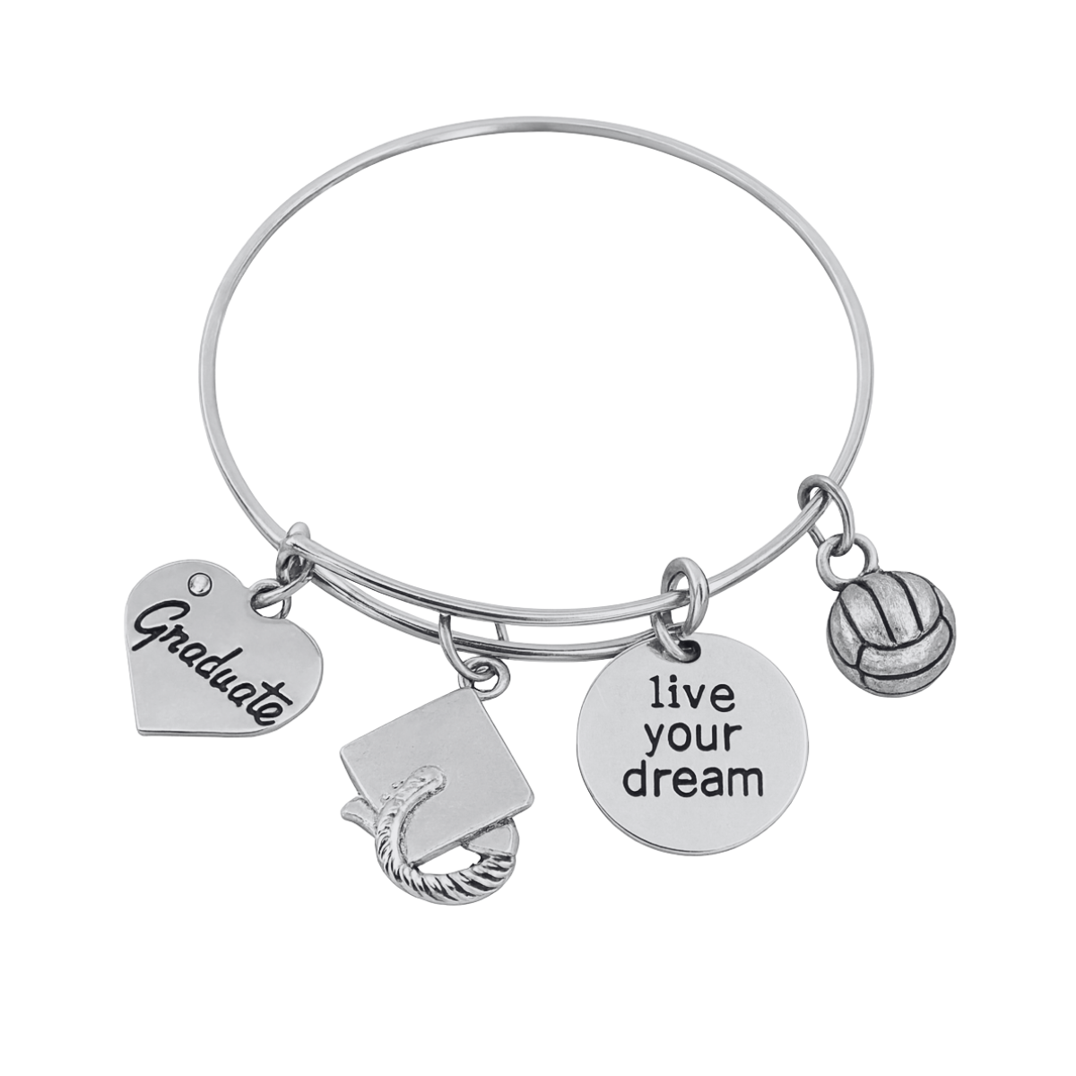 Volleyball Graduation Bracelet- Pick Style