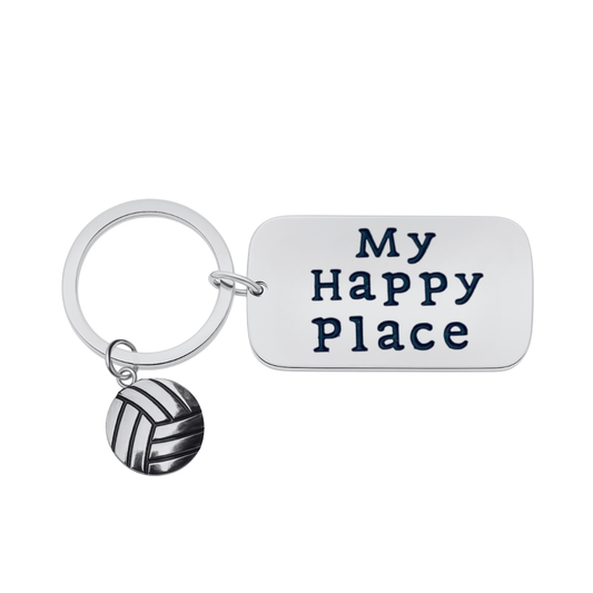 Volleyball Keychain- My Favorite Place