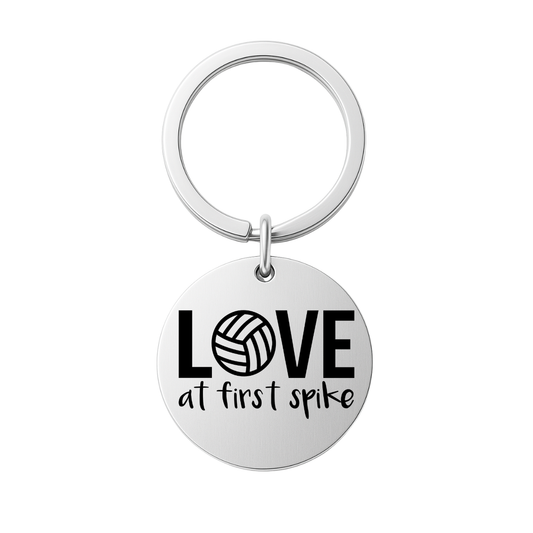 Volleyball Keychain - Love at First Spike