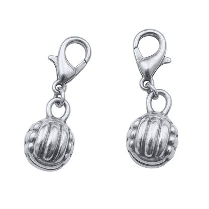 Volleyball Zipper Pull Clip On Charm