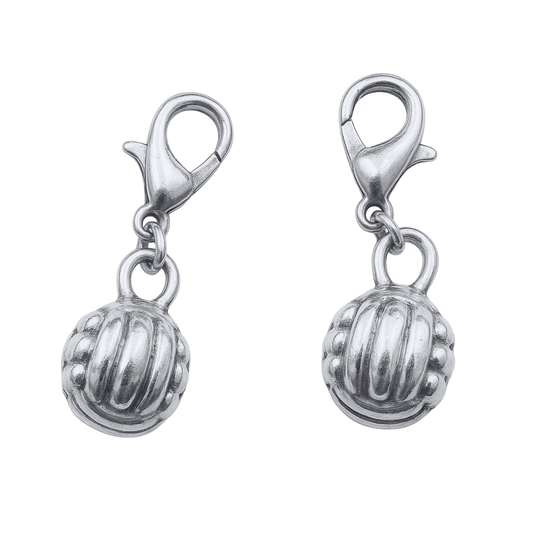 Volleyball Zipper Pull Clip On Charm