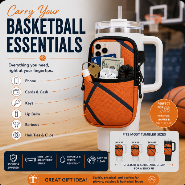 Basketball Water Bottle Pouch