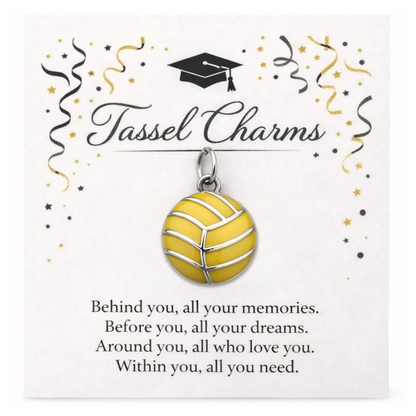 Water Polo Graduation Tassel Charm