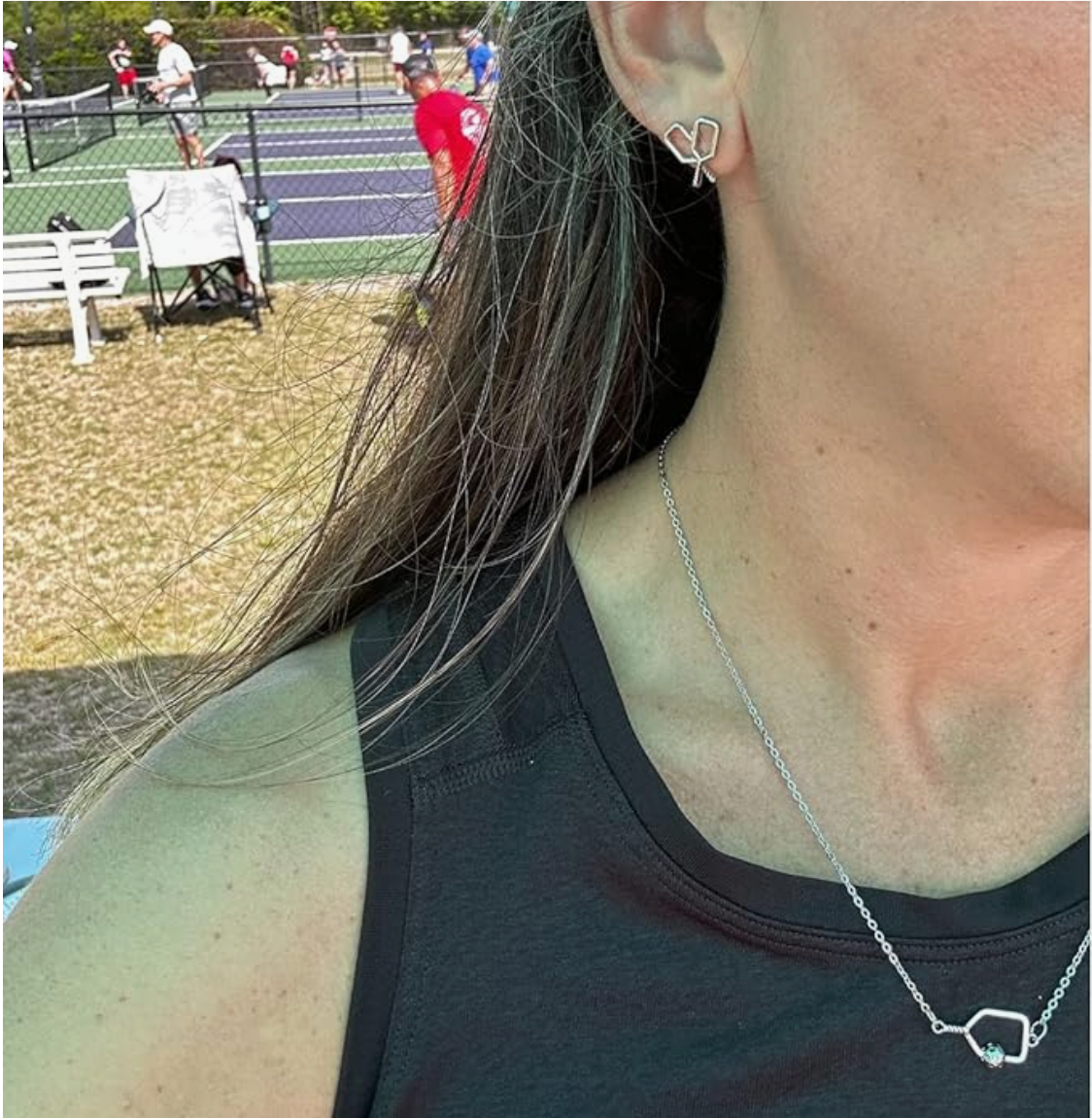 Pickleball Paddle Stud Earrings