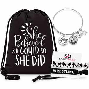 Wrestling She Did Bracelet Gift Bundle