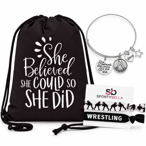 Wrestling She Did Bracelet Gift Bundle