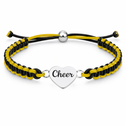 Cheer Multi Colored Rope Bracelet - Pick Colors