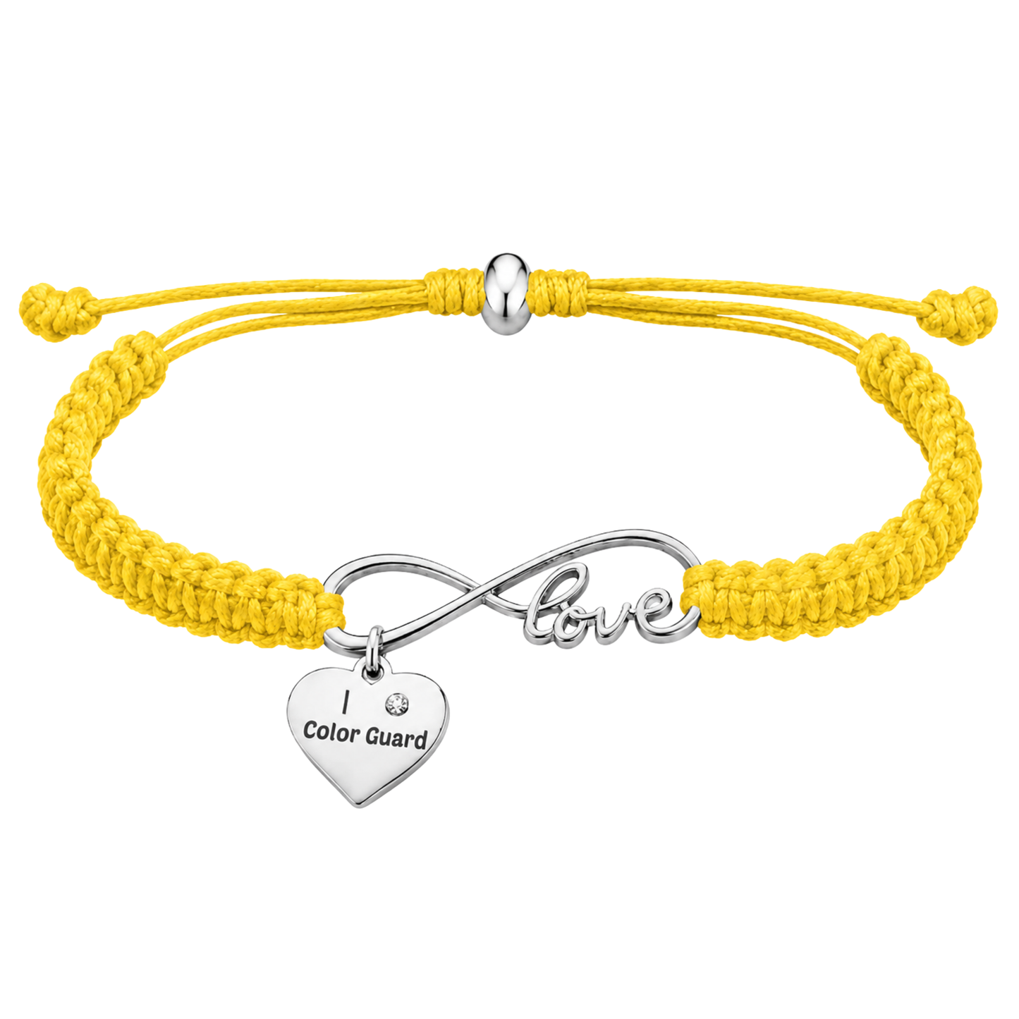 Color Guard Love Infinity Rope Bracelet - Pick Color
