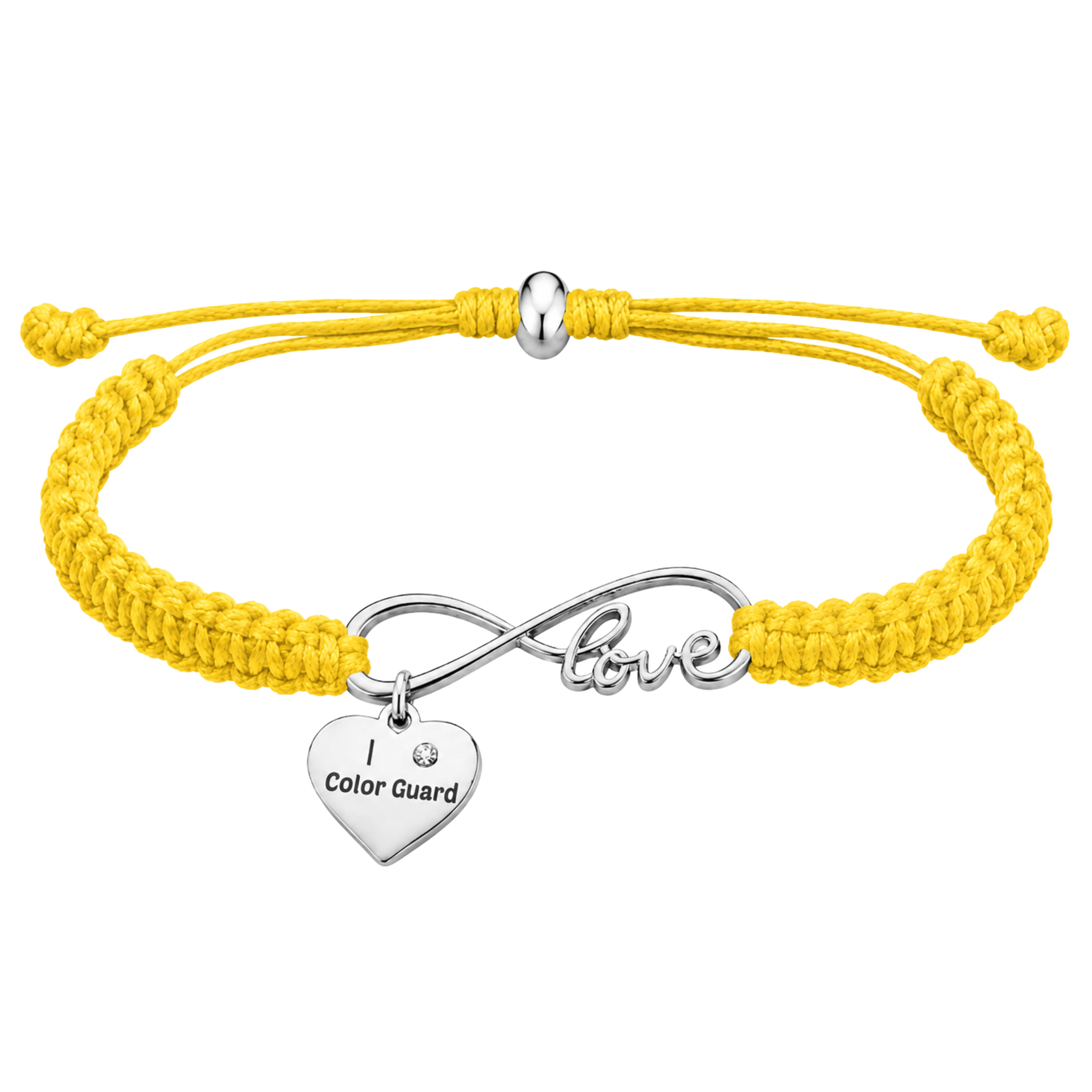 Color Guard Love Infinity Rope Bracelet - Pick Color