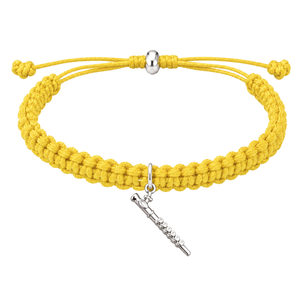 Flute Adjustable Charm Bracelet