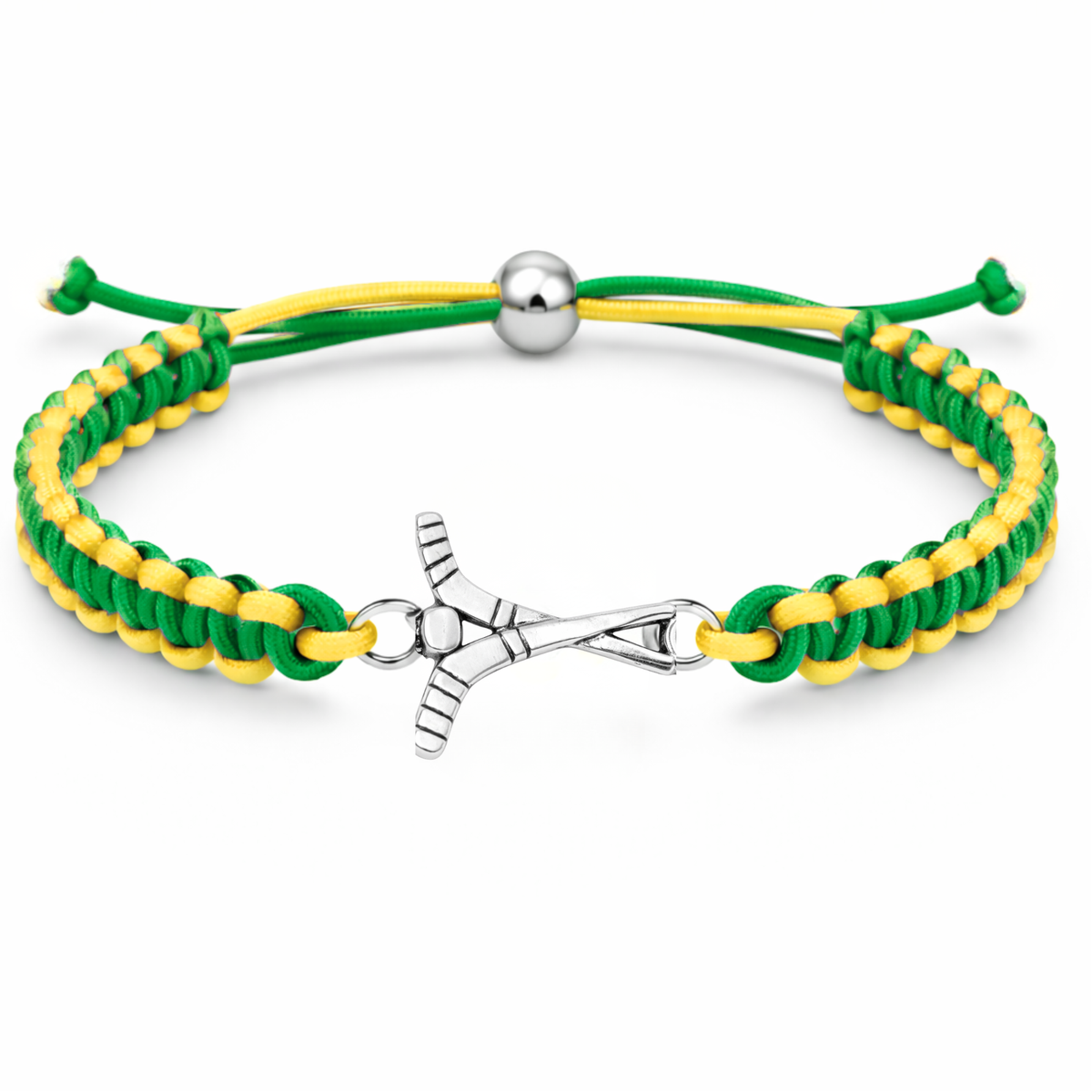 Ice Hockey Multi Colored Rope Bracelet - Pick Colors