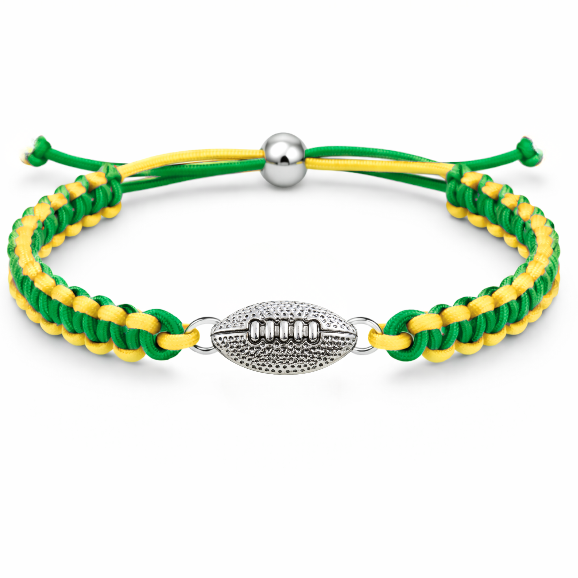 Multi Colored Football Rope Bracelet - Pick Color