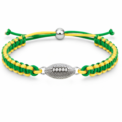 Multi Colored Football Rope Bracelet - Pick Color