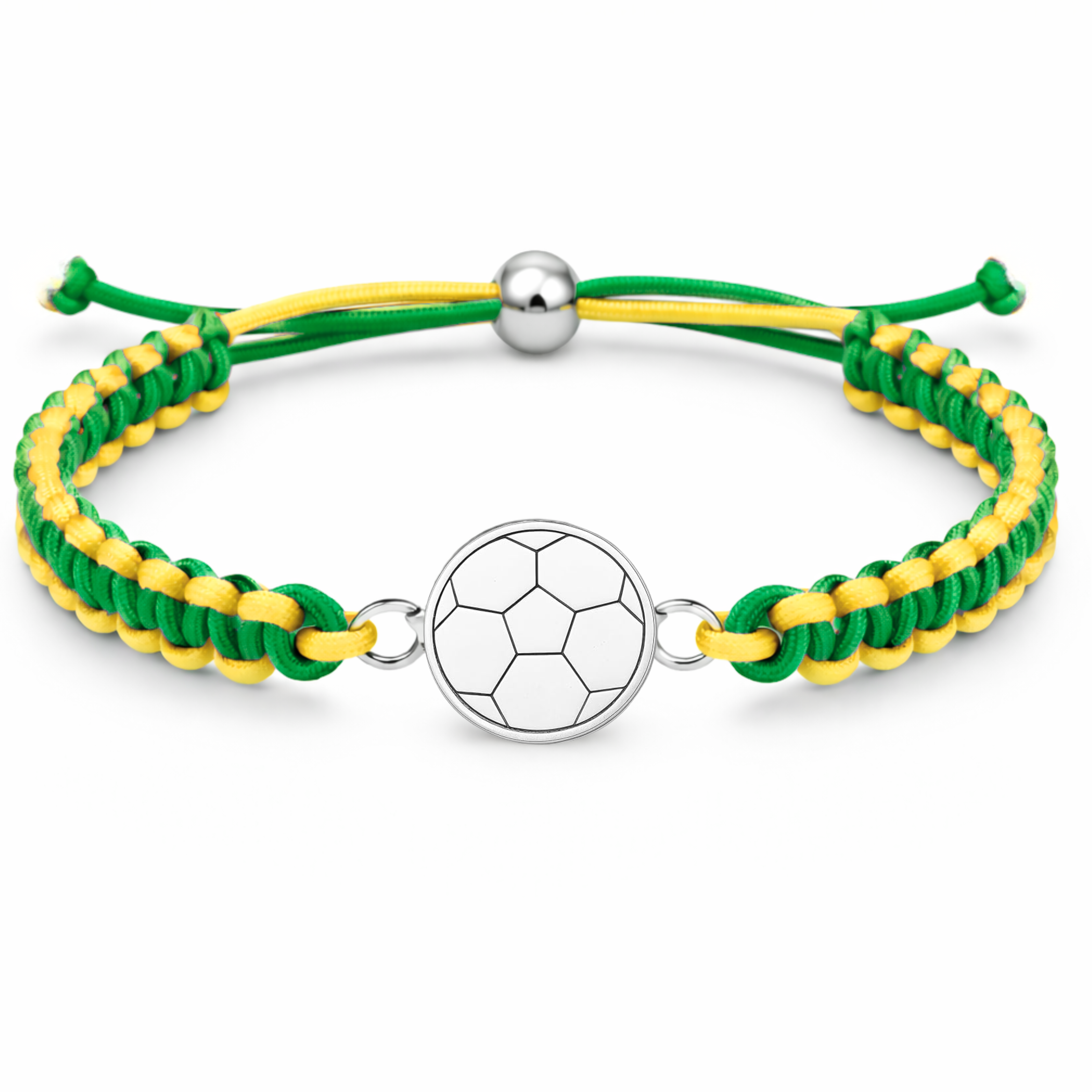 Multi Colored Soccer Bracelet - Pick Colors & Charms
