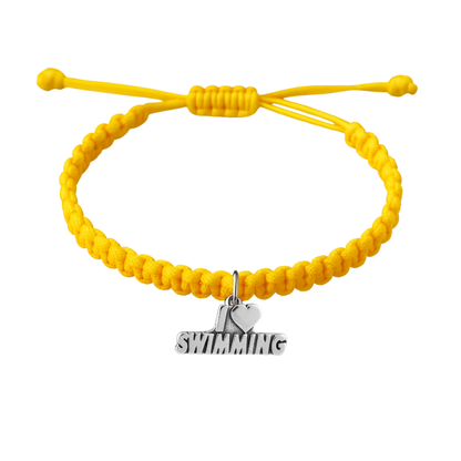 Swimming Adjustable Rope Bracelet - Pick Color & Charm