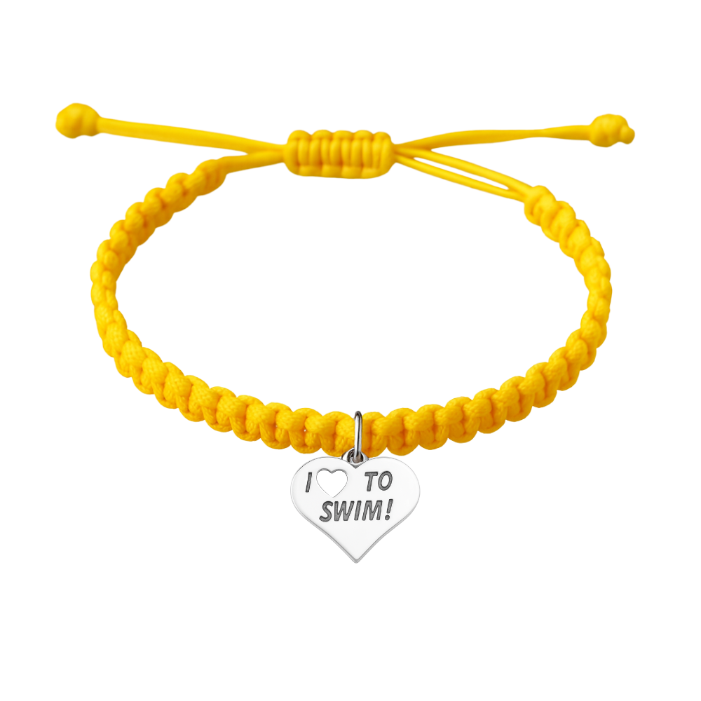 Swimming Adjustable Rope Bracelet - Pick Color & Charm