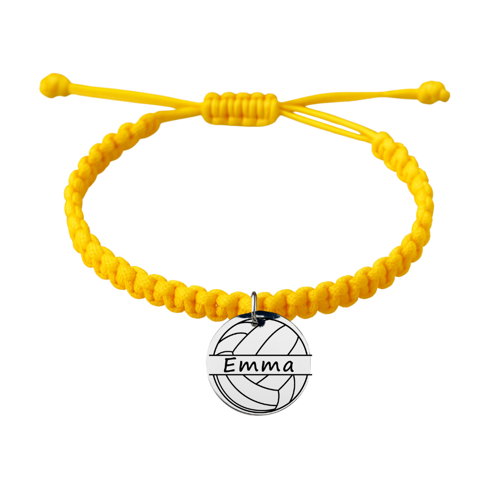 Personalized Volleyball Rope Bracelet
