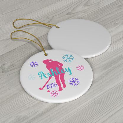Field Hockey Ornament
