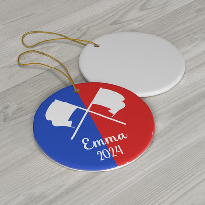 Color Guard Ceramic Christmas Ornament