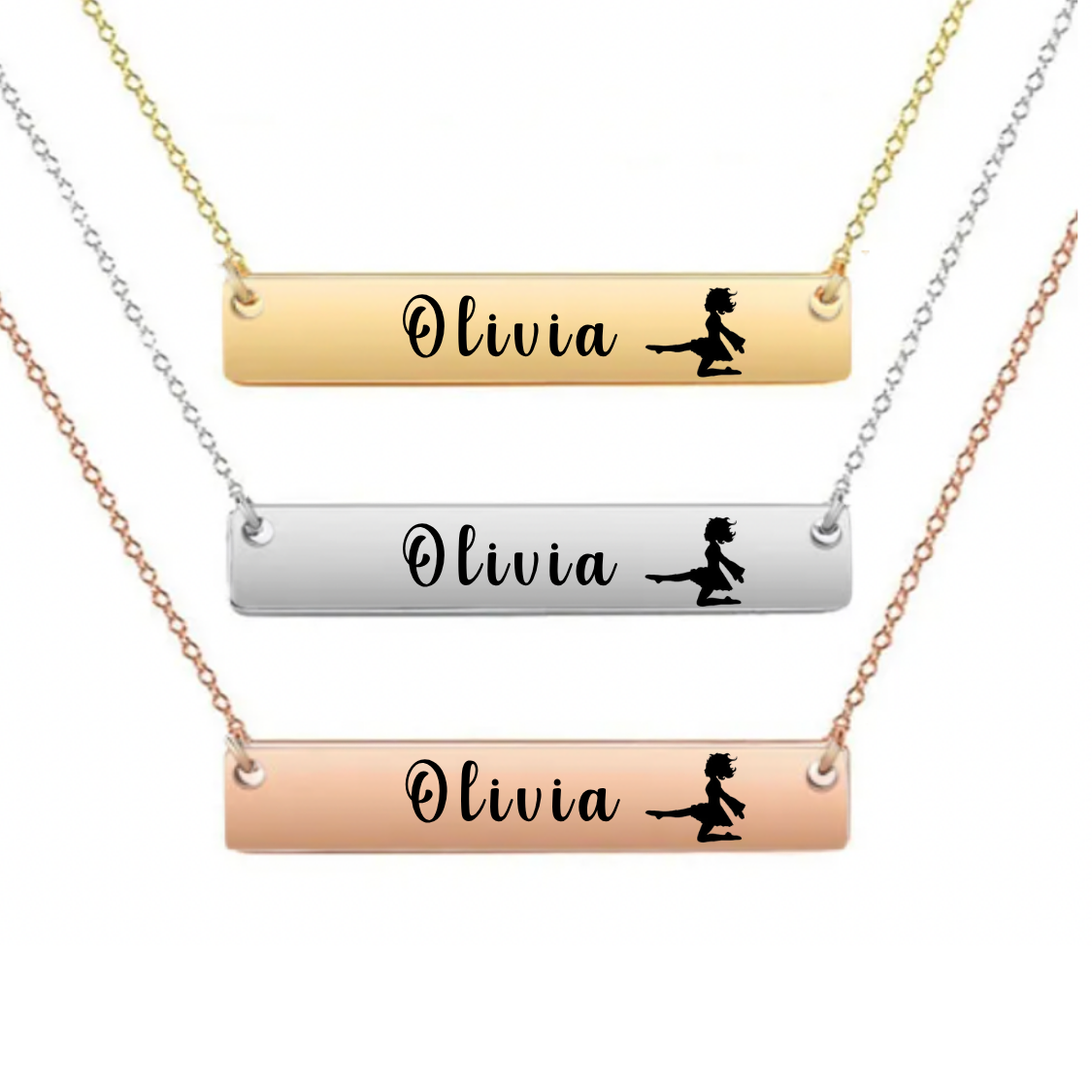 Personalized Irish Dance Bar Necklace