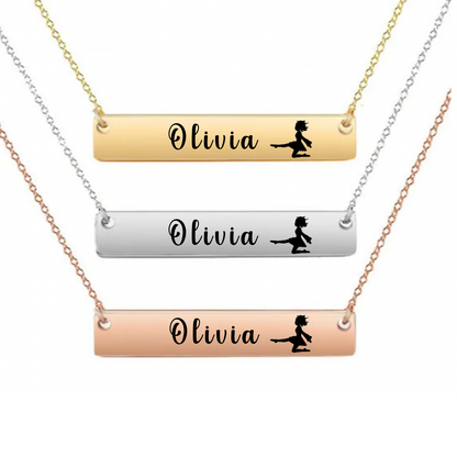 Personalized Irish Dance Bar Necklace