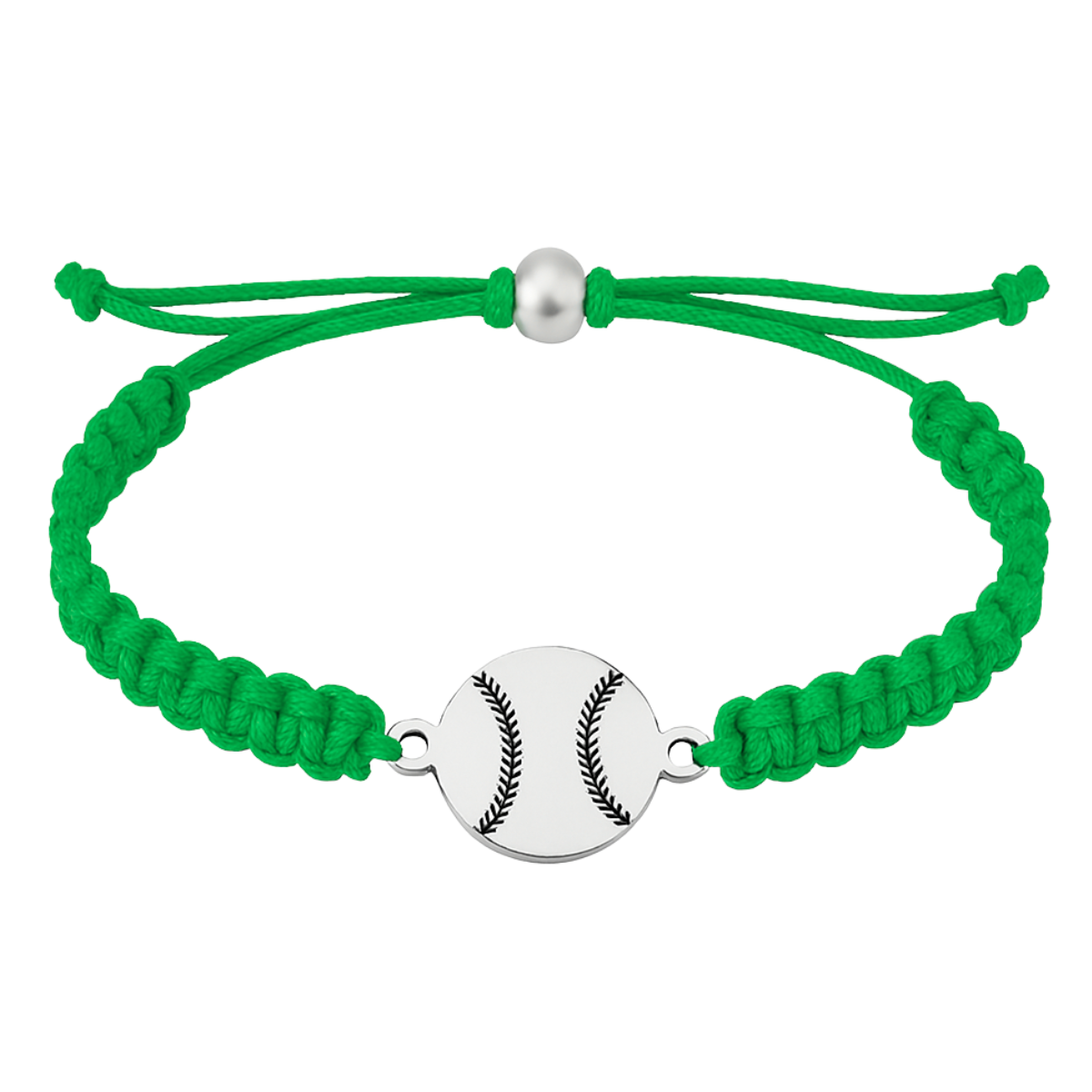 Baseball Stainless Steel Rope Bracelet - Pick Color