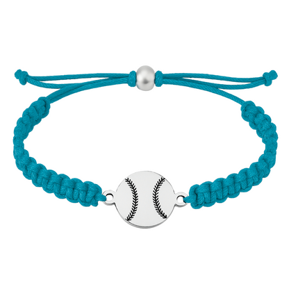 Baseball Stainless Steel Rope Bracelet - Pick Color