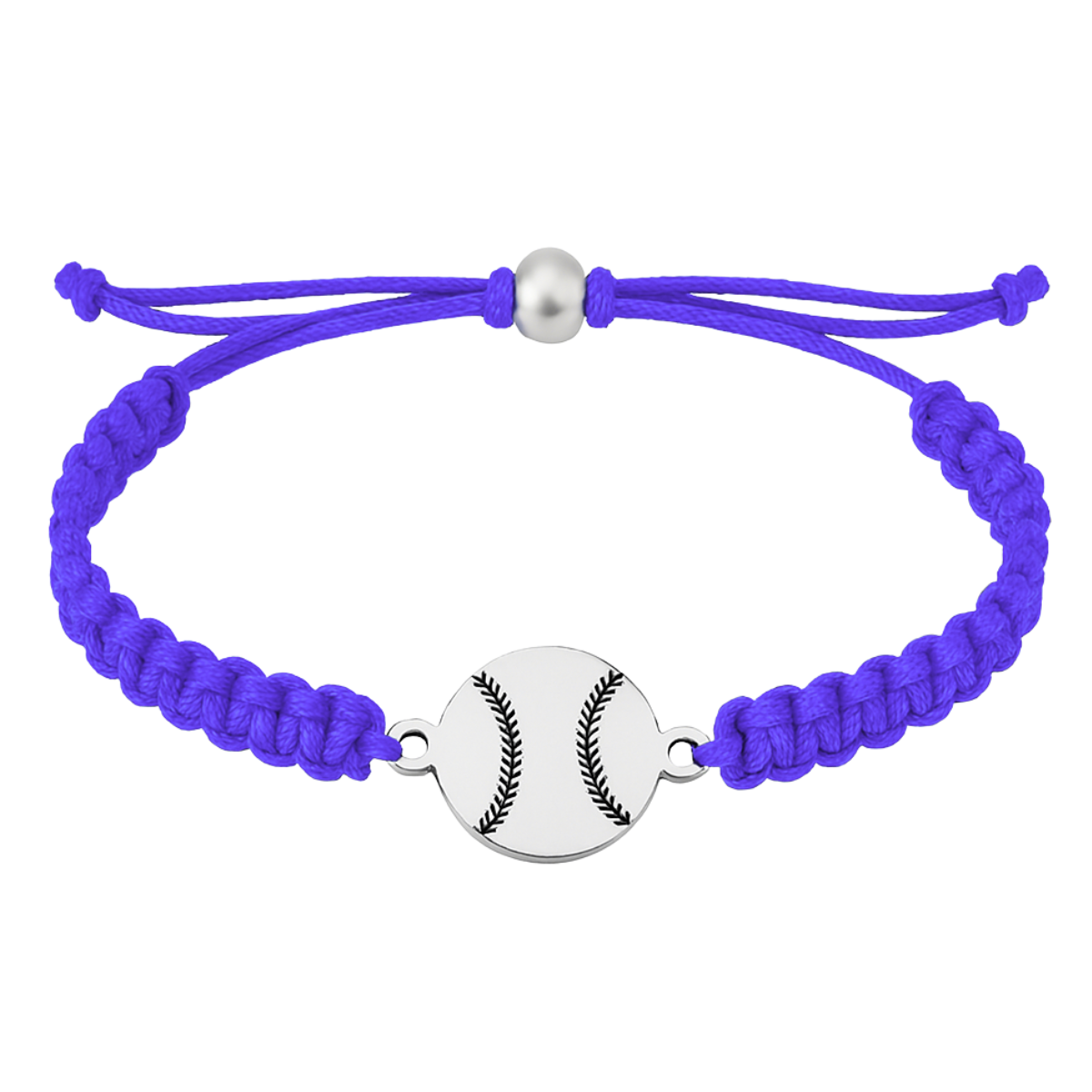 Baseball Stainless Steel Rope Bracelet - Pick Color