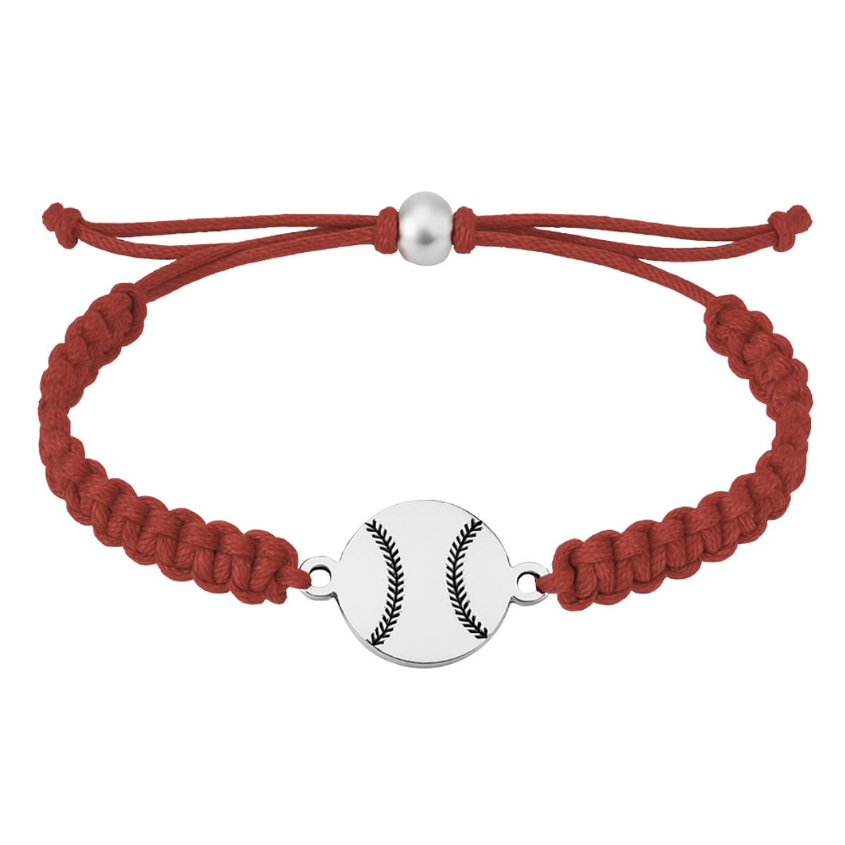 Baseball Stainless Steel Rope Bracelet - Pick Color
