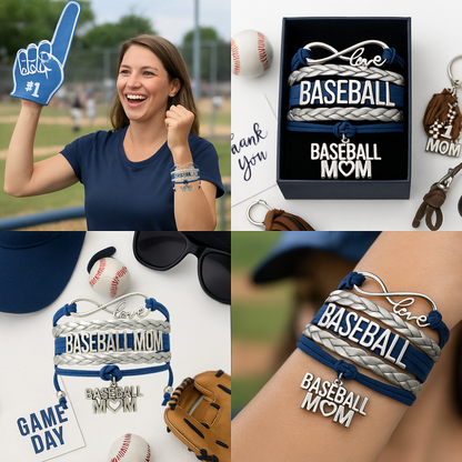 Baseball Mom Bracelet, Pick Colors