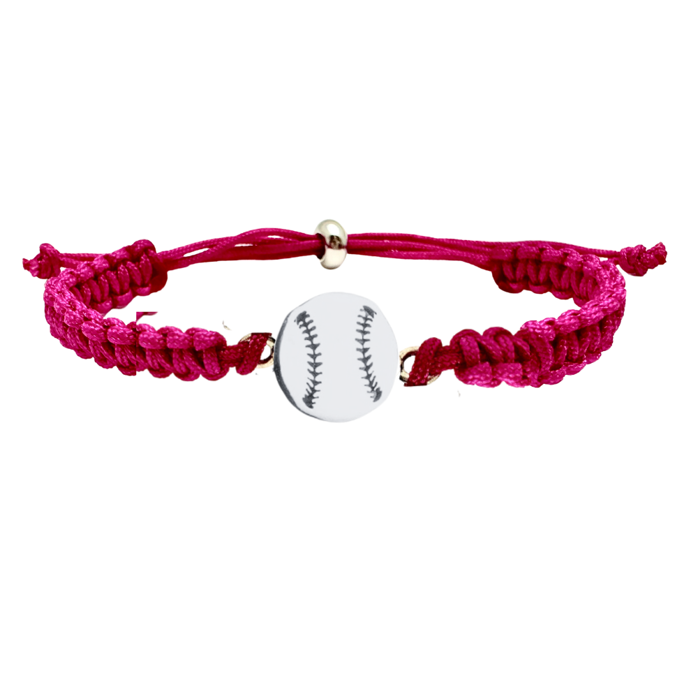 Baseball Stainless Steel Rope Bracelet - Pick Color