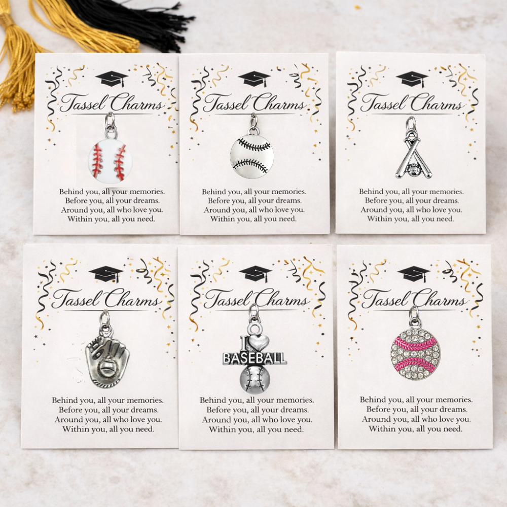 Baseball Tassel Charm